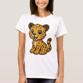 Süßes Baby-Geparden-Design Tシャツ (正面)