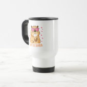 Süßes Capybara mag Kaffee Coffeebara トラベルマグ (正面左)