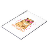 Süßes Capybara mag Kaffee Coffeebara ノートブック (左側)