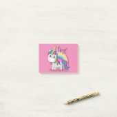Süßes Einhorn Unicorn mit großen Augen ポストイット (デスク上)