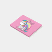 Süßes Einhorn Unicorn mit großen Augen ポストイット (アングル)