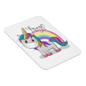 Süßes Einhorn Unicorn mit großen Augen マグネット (右側)