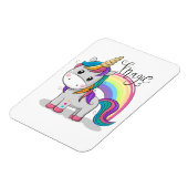 Süßes Einhorn Unicorn mit großen Augen マグネット (左側)
