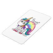 Süßes Einhorn Unicorn mit großen Augen マグネット (左側)