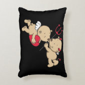 Süßes Engel及びTeufel Kissenフォン"STEINBECK " アクセントクッション (正面(垂直))