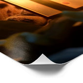 Süßes Leopardenjunges ポスター (コーナー)