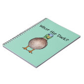 Süßes Notizbuch mit Ente ノートブック (左側)