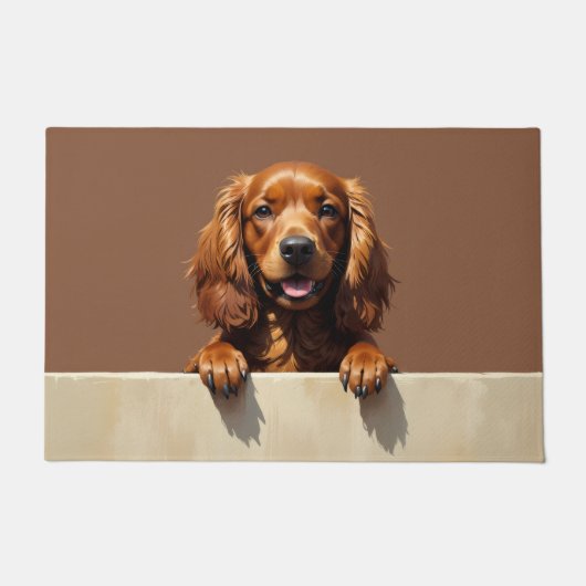 Sussex Spaniel Doormat Art ドアマット (正面)