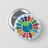 Sustainability Goals Advocacy Community Action 缶バッジ (正面&裏面)