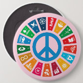 Sustainability Goals Advocacy Community Action 缶バッジ (正面&裏面)