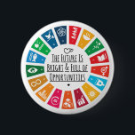 Sustainability Goals Advocacy Community Action 缶バッジ<br><div class="desc">Show your support for the 17 Sustainable Development Goals with this Custom SDG 2030 Global Goals Button Pin! This 1.25 to 6-inch button is perfect for activists, students, teachers, or eco-conscious individuals passionate about climate action, ending poverty by 2030. Personalize it with your text or logo to spread awareness at...</div>