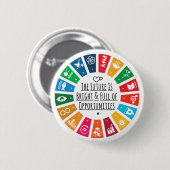 Sustainability Goals Advocacy Community Action 缶バッジ (正面&裏面)