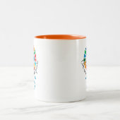Sustainability Warrior Coffee Cup -Dishwasher Safe ツートーンマグカップ (中央)