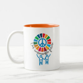 Sustainability Warrior Coffee Cup -Dishwasher Safe ツートーンマグカップ