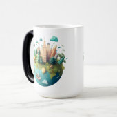 Sustainable Global City EcoFriendly Urban Landscap モーフィングマグカップ (正面左)