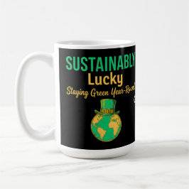 Sustainably Lucky Earth Eco-Friendly Green Living  コーヒーマグカップ