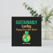 Sustainably Lucky Earth Eco-Friendly Green Living  招待状 (スタンド正面)