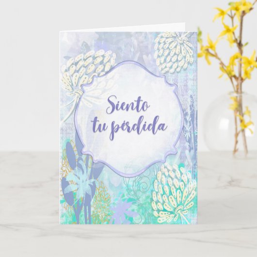 Susurro de Flores – Tarjeta de condolencias カード (黄色い花)