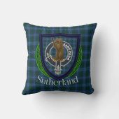 Sutherland Scottish Clan Tartan & Crest クッション (裏面)