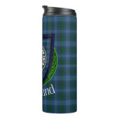 Sutherland Scottish Clan Tartan & Crest タンブラー (回転右)