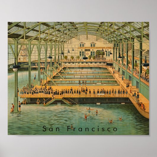 Sutro Baths Pavilion San Francisco 1885 Victorian  ポスター (正面)