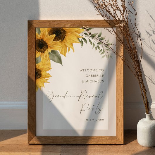 SUTTONヒマワリ性別リビールパーティー ポスター