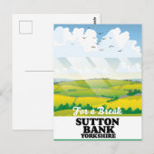 Sutton Bank yorkshire旅行ポスター ポストカード (正面/裏面)