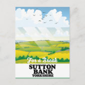 Sutton Bank yorkshire旅行ポスター ポストカード (正面)
