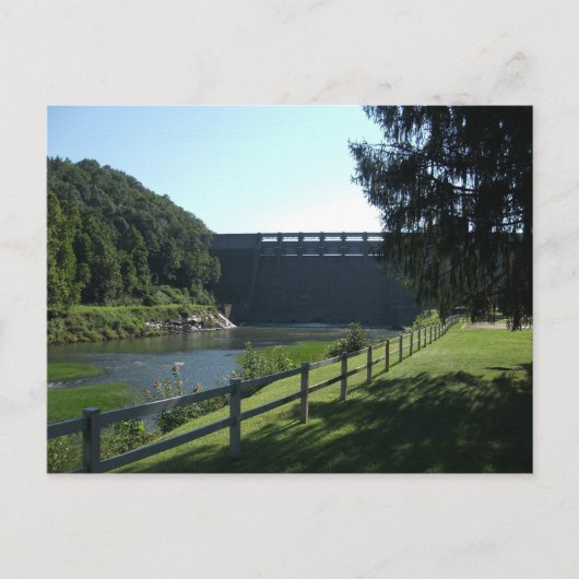 Sutton Dam on Elk River, Sutton, West Virgina ポストカード (正面)