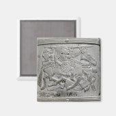 Sutton Hoo Treasureからヘルメットの断片 マグネット (正面/裏面)