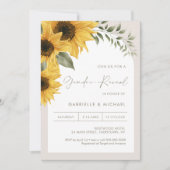 SUTTON Sunflower Gender Reveal 招待状 (正面)