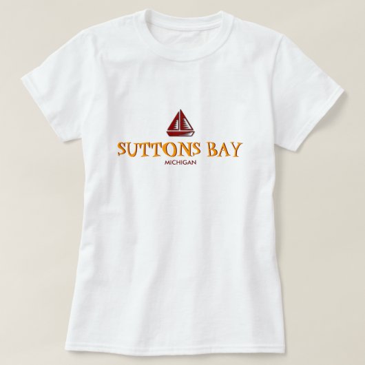 SUTTONS湾、ミシガン州の女性ベビードール(合う) Tシャツ (デザイン正面)