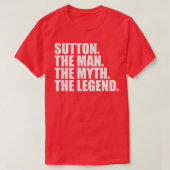 SuttonSutton名Sutton与え名 Tシャツ (デザイン正面)