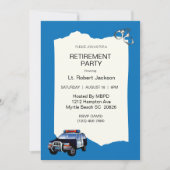 SUV警察官退職招待状 招待状 (正面)