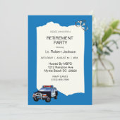 SUV警察官退職招待状 招待状 (スタンド正面)