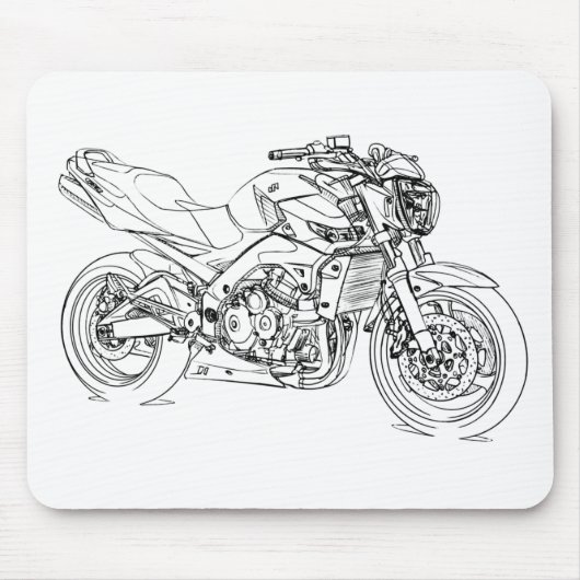 Suz GSR600 2006年+ マウスパッド (正面)