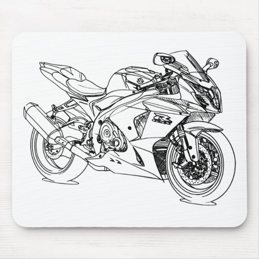 Suz GSXR1000 2012 マウスパッド (正面)