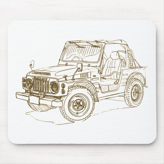 Suz Jimny SJ10 マウスパッド (正面)