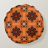 Suzaniオレンジパターン ラウンドクッション (裏面)