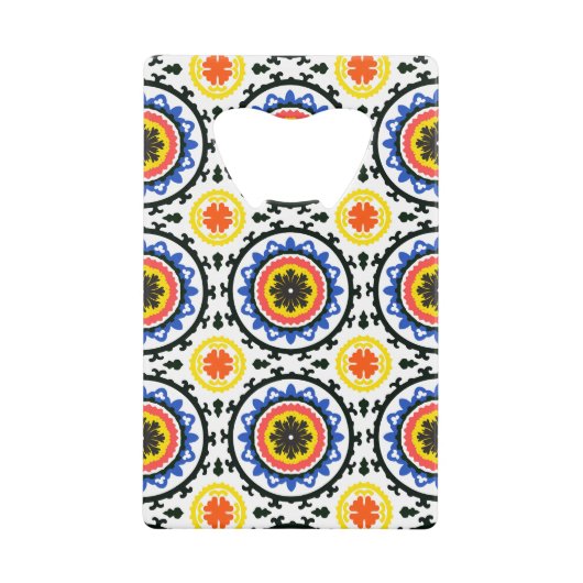 Suzaniパターン クレジットカード栓抜き (正面)