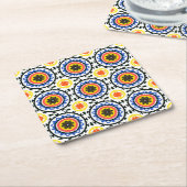 Suzaniパターン スクエアペーパーコースター (アングル)