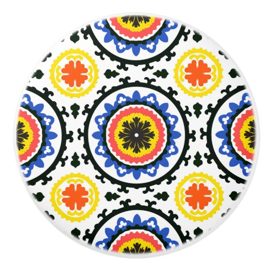 Suzaniパターン セラミックノブ (正面)