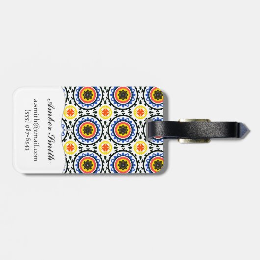 Suzaniパターン ラゲッジタグ (裏面横)