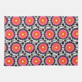 Suzaniピンクのパターン キッチンタオル (横)