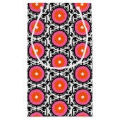 Suzaniピンクのパターン スモールペーパーバッグ (裏面)