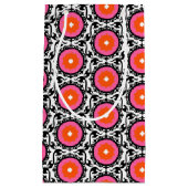 Suzaniピンクのパターン スモールペーパーバッグ (正面)