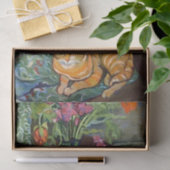 Suzanne Valadonネコとブーケ 薄葉紙 (ギフト)