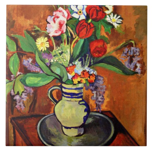 Suzanne Valadon – 花瓶， 1930 タイル (正面)