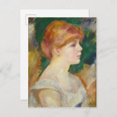 Suzanne Valadon, c.1885 (キャンバス油) ポストカード (正面/裏面)