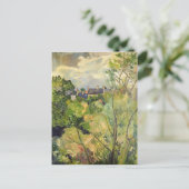 Suzanne Valadon- Genetsの私の窓からの眺め ポストカード (スタンド正面)